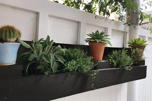Recycled Pallet Herb Planter